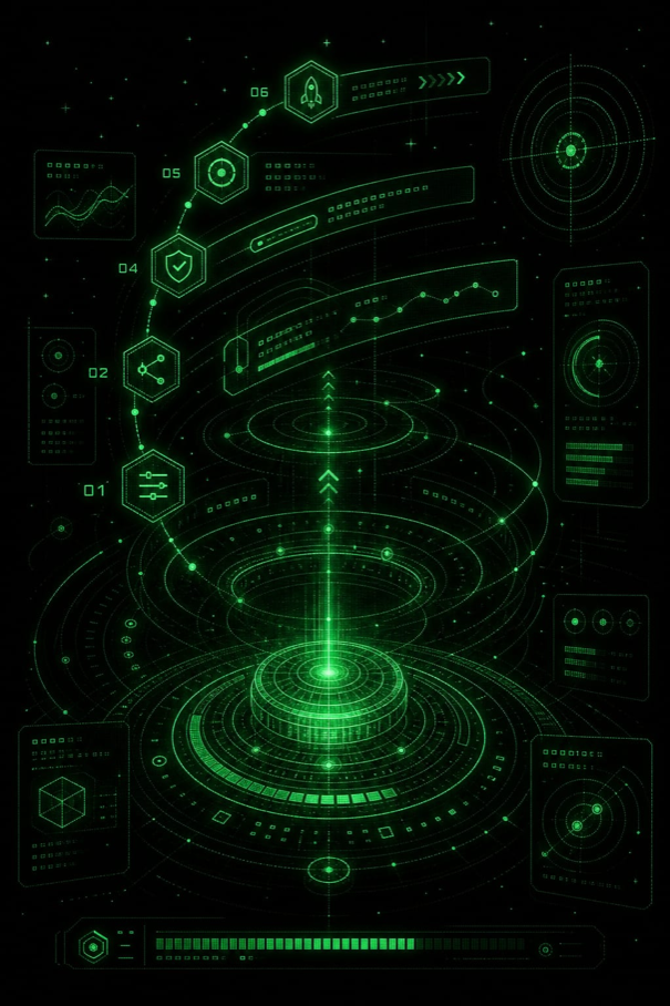 Zink network launch interface illustration